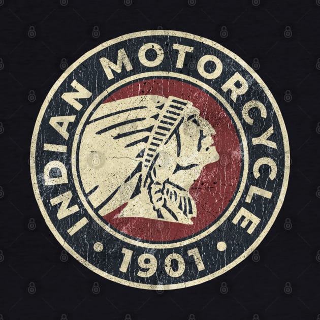 Red Indian Motor Oil vintage by Amandeeep